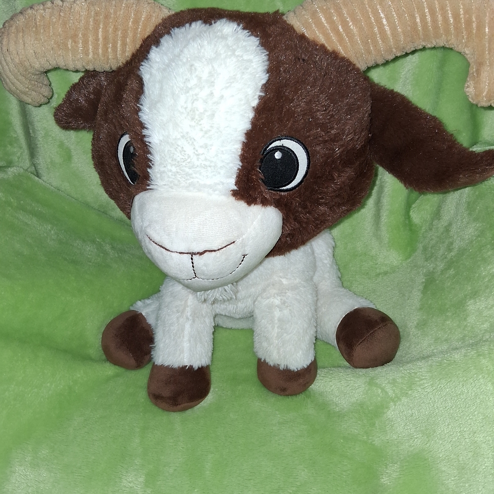 Fiesta Brown and White Plush Goat